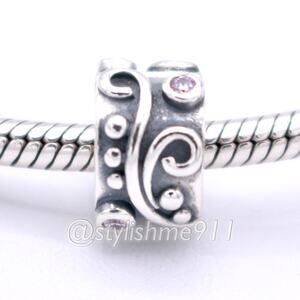 Authentic PANDORA Tendril Pink CZ Clip - 790380PCZ